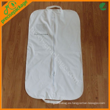 Bolso blanco de la ropa de encargo del traje del peva del reciclaje